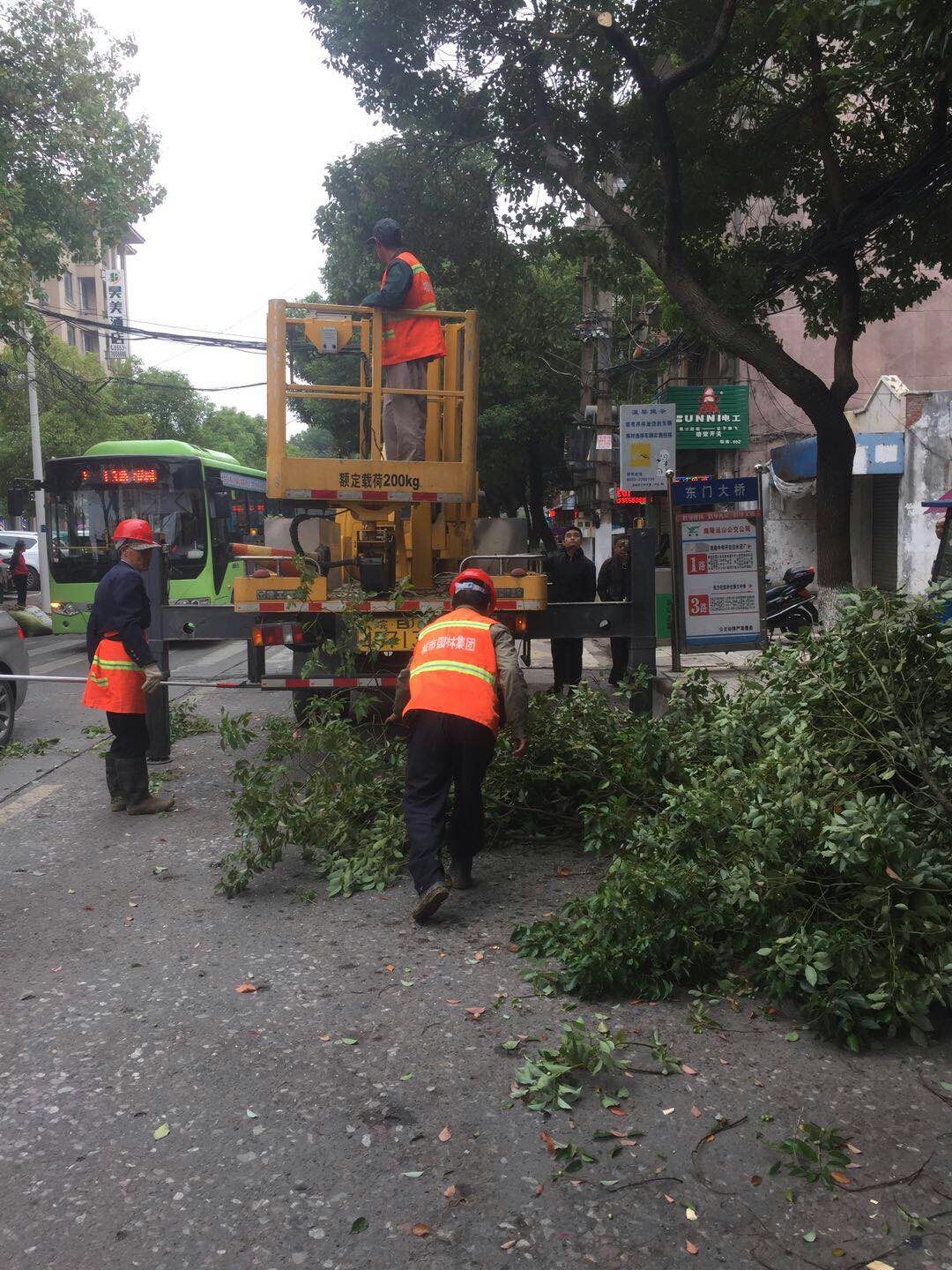 近日，我公司根據(jù)南陵縣市政園林所通知，組織安排人員車輛協(xié)助市政園林所路燈科修剪陵陽路兩側(cè)遮擋路燈照明的樹枝。此項工作持續(xù)了三天，消除了因路燈光照不足帶來的夜間通行安全隱患問題，受到沿線居民一致好評。